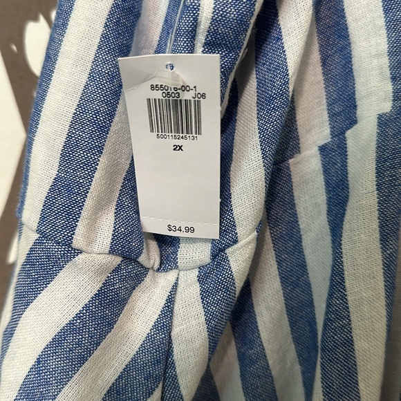 Blue and white striped old navy dress - Picture 5 of 5